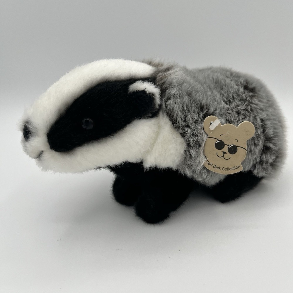 Carl Dick Badger Plush 9"  Stuffed Animal